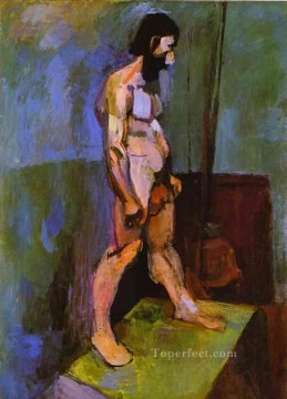  Model Painting - Male Model Fauvism